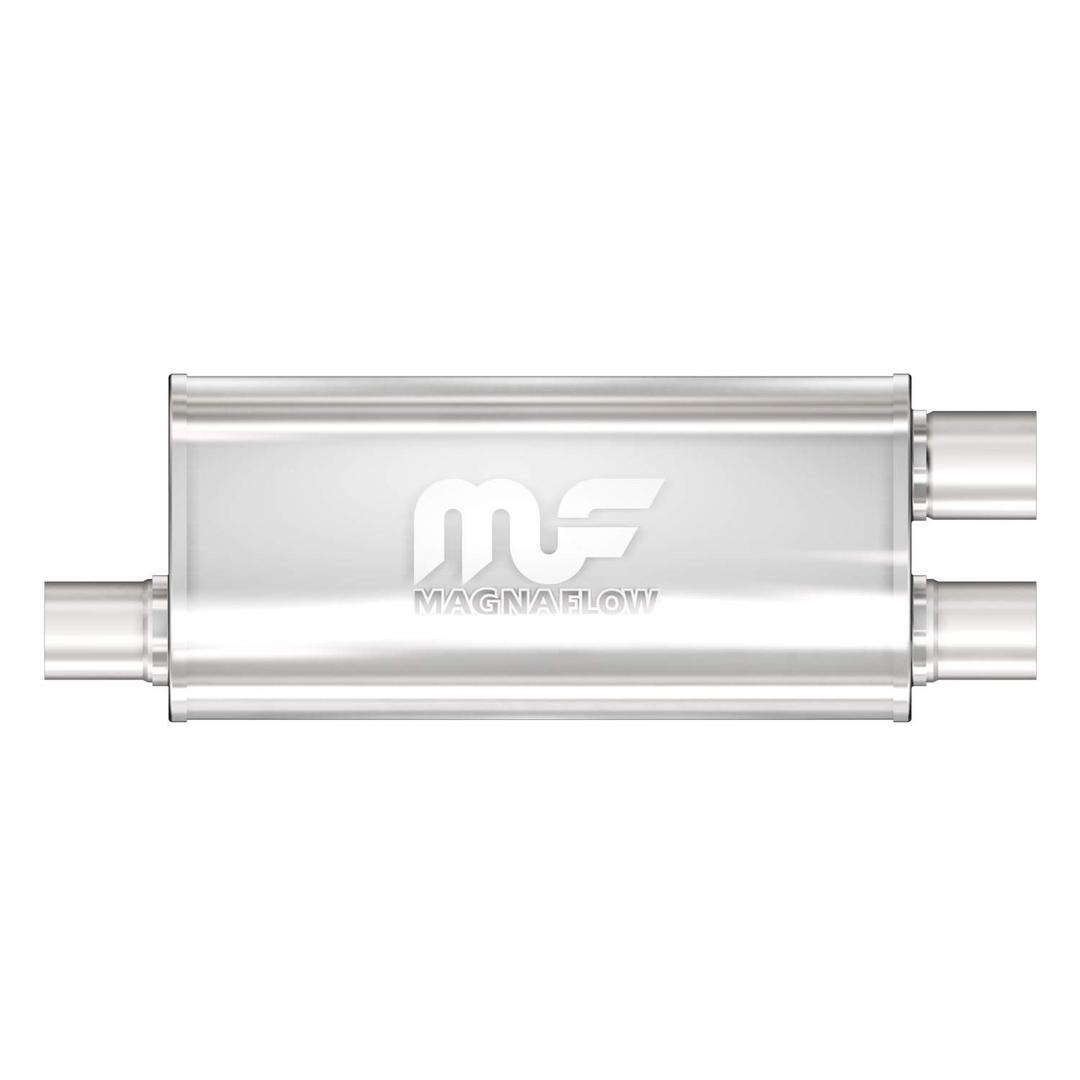 MAGNAFLOW 12265 Exhaust Muffler 2.5 INCH/2.5 INCH Inlet/Outlet, 5x8x18 INCH Oval, Stainless Steel, Satin Finish from The Twister Group MAGNAFLOW 12265 Exhaust Muffler 2.5 INCH/2.5 INCH Inlet/Outlet, 5x8x18 INCH Oval, Stainless Steel, Satin Finish - The Twister Group Tools product