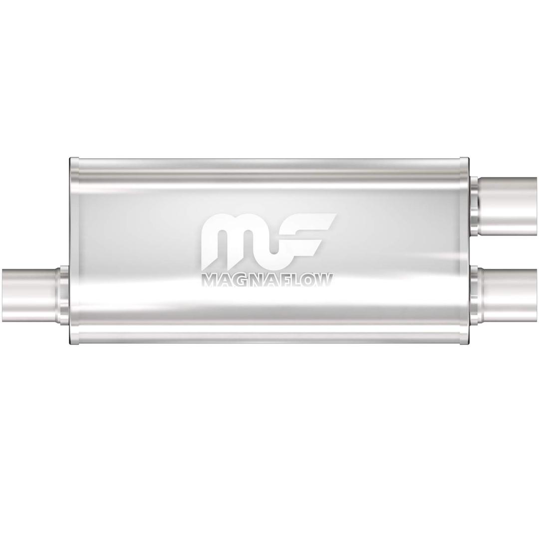 MAGNAFLOW 12267 Exhaust Muffler 3 INCH/2.5 INCH Inlet/Outlet, 5x8x18 INCH Oval, Stainless Steel, Satin Finish from The Twister Group MAGNAFLOW 12267 Exhaust Muffler 3 INCH/2.5 INCH Inlet/Outlet, 5x8x18 INCH Oval, Stainless Steel, Satin Finish - The Twister Group Tools product
