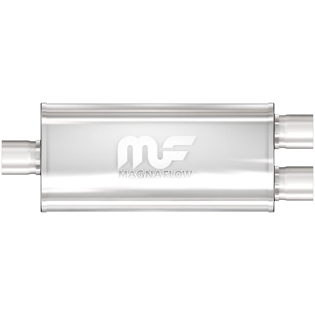 MAGNAFLOW 12288 Exhaust Muffler 3 INCH/2.5 INCH Inlet/Outlet, 5x8x18 INCH Oval, Stainless Steel, Satin Finish from The Twister Group MAGNAFLOW 12288 Exhaust Muffler 3 INCH/2.5 INCH Inlet/Outlet, 5x8x18 INCH Oval, Stainless Steel, Satin Finish - The Twister Group Tools product