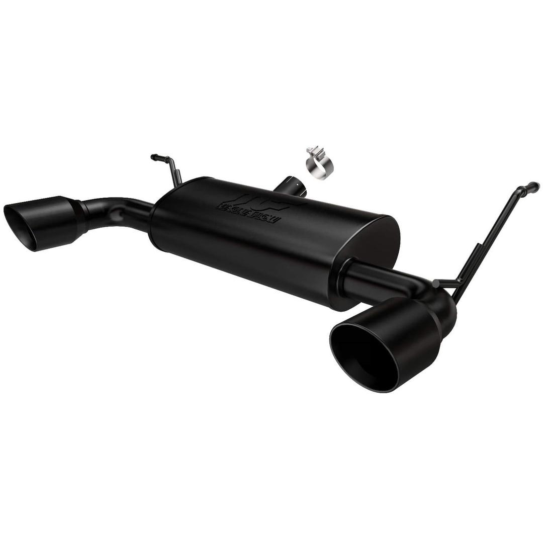 MAGNAFLOW 15160 Performance Exhaust System Axle-Back, Street Series, For 2007-2017 Jeep Wrangler, For 2018 Jeep Wrangler JK, Black Coated, Dual Split Rear Exit from The Twister Group MAGNAFLOW 15160 Performance Exhaust System Axle-Back, Street Series, For 2007-2017 Jeep Wrangler, For 2018 Jeep Wrangler JK, Black Coated, Dual Split Rear Exit - The Twister Group Tools product