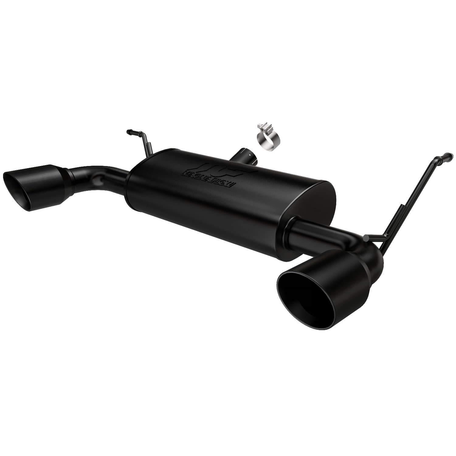 MAGNAFLOW 15160 Performance Exhaust System Axle-Back, Street Series, For 2007-2017 Jeep Wrangler, For 2018 Jeep Wrangler JK, Black Coated, Dual Split Rear Exit - High quality product image showing MAGNAFLOW 15160 Performance Exhaust System Axle-Back, Street Series, For 2007-2017 Jeep Wrangler, For 2018 Jeep Wrangler JK, Black Coated, Dual Split Rear Exit details and features MAGNAFLOW 15160 Performance Exhaust System Axle-Back, Street Series, For 2007-2017 Jeep Wrangler, For 2018 Jeep Wrangler JK, Black Coated, Dual Split Rear Exit - High quality product image showing MAGNAFLOW 15160 Performance Exhaust System Axle-Back, Street Series, For 2007-2017 Jeep Wrangler, For 2018 Jeep Wrangler JK, Black Coated, Dual Split Rear Exit details and features