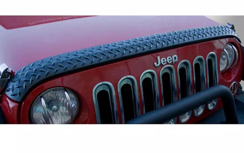 RUGGED RIDGE 11651.17 Bug Shield; Body Armor; Diamond Tread; Black; Plastic; Without Fender Eyebrows; Installs with 3m Tape - High quality product image showing RUGGED RIDGE 11651.17 Bug Shield; Body Armor; Diamond Tread; Black; Plastic; Without Fender Eyebrows; Installs with 3m Tape details and features RUGGED RIDGE 11651.17 Bug Shield; Body Armor; Diamond Tread; Black; Plastic; Without Fender Eyebrows; Installs with 3m Tape - High quality product image showing RUGGED RIDGE 11651.17 Bug Shield; Body Armor; Diamond Tread; Black; Plastic; Without Fender Eyebrows; Installs with 3m Tape details and features