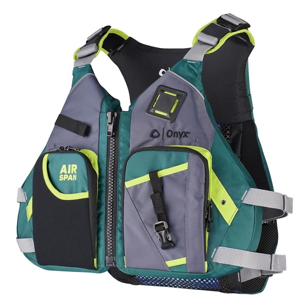 ONYX 123200-400-020-23 Air Span Angler Life Jacket, Green, XS/SM from The Twister Group ONYX 123200-400-020-23 Air Span Angler Life Jacket, Green, XS/SM - The Twister Group Tools product
