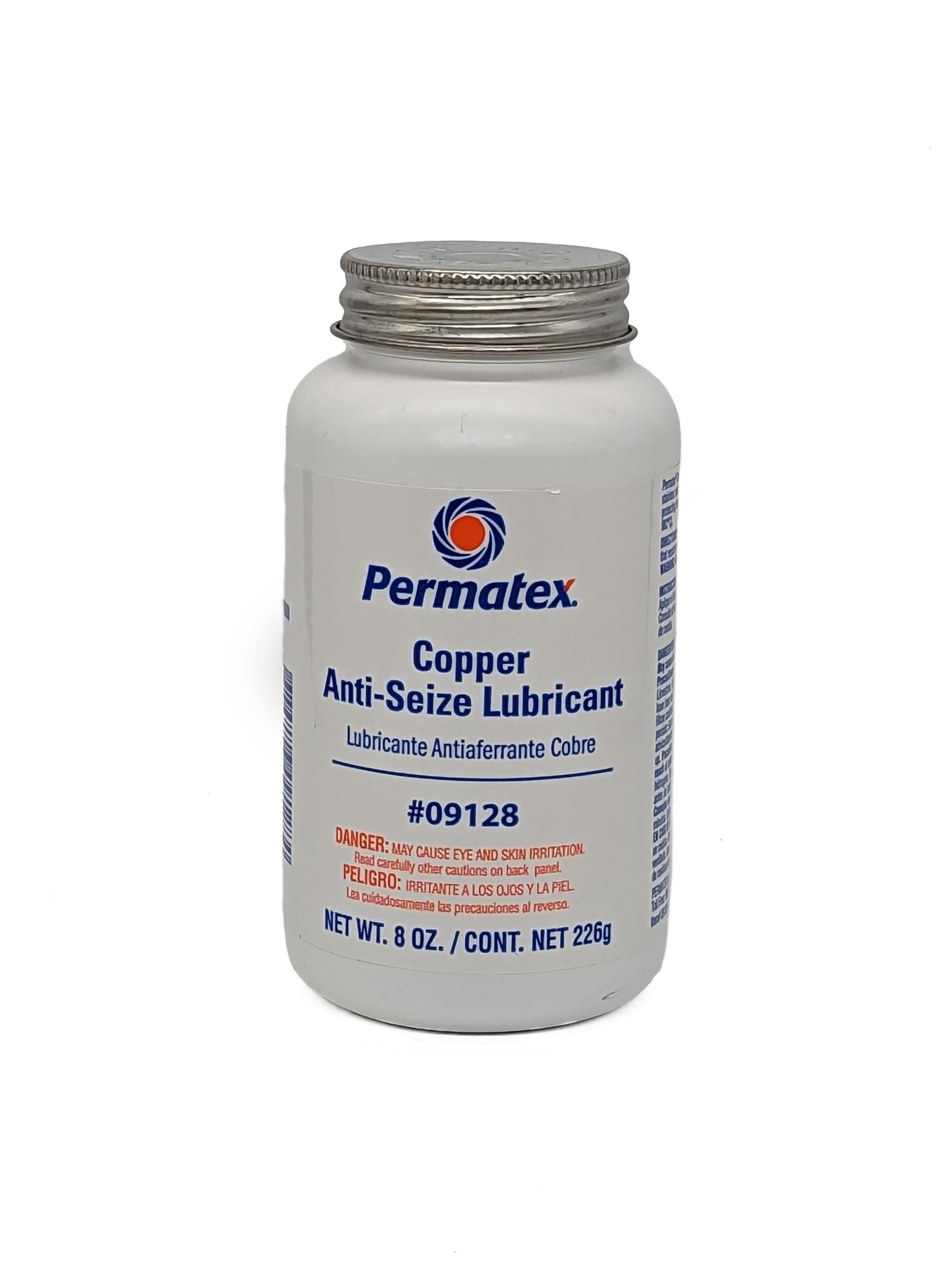 PERMATEX 09128 Copper Anti-Seize Lubricant, 8 oz. - High quality product image showing PERMATEX 09128 Copper Anti-Seize Lubricant, 8 oz. details and features PERMATEX 09128 Copper Anti-Seize Lubricant, 8 oz. - High quality product image showing PERMATEX 09128 Copper Anti-Seize Lubricant, 8 oz. details and features