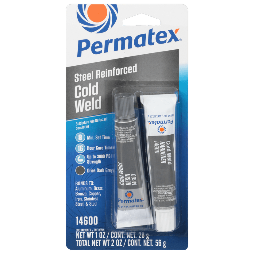 PERMATEX 14600 1 Oz Cold Weld Bonding Compound 2 Count PERMATEX 14600 1 Oz Cold Weld Bonding Compound 2 Count