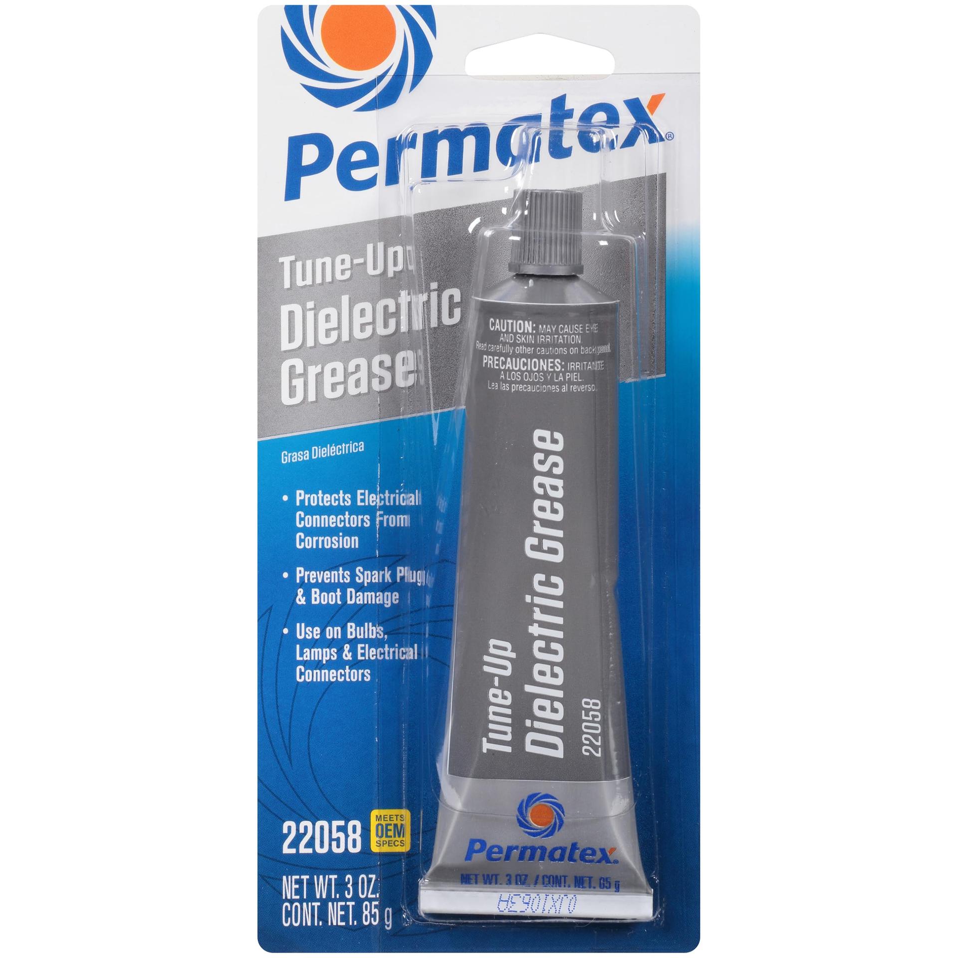 PERMATEX 22058 Dielectric Tune-Up Grease, 3oz. - High Performance Dielectric Grease Used To Protect Terminals, Spark Plugs, Wiring And Other Electrical Connections Against Salt, Dirt, And Corrosion - High quality product image showing PERMATEX 22058 Dielectric Tune-Up Grease, 3oz. - High Performance Dielectric Grease Used To Protect Terminals, Spark Plugs, Wiring And Other Electrical Connections Against Salt, Dirt, And Corrosion details and features PERMATEX 22058 Dielectric Tune-Up Grease, 3oz. - High Performance Dielectric Grease Used To Protect Terminals, Spark Plugs, Wiring And Other Electrical Connections Against Salt, Dirt, And Corrosion - High quality product image showing PERMATEX 22058 Dielectric Tune-Up Grease, 3oz. - High Performance Dielectric Grease Used To Protect Terminals, Spark Plugs, Wiring And Other Electrical Connections Against Salt, Dirt, And Corrosion details and features