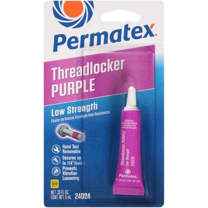 PERMATEX 24024 Low Strength Threadlocker Purple, 6 ml Tube PERMATEX 24024 Low Strength Threadlocker Purple, 6 ml Tube