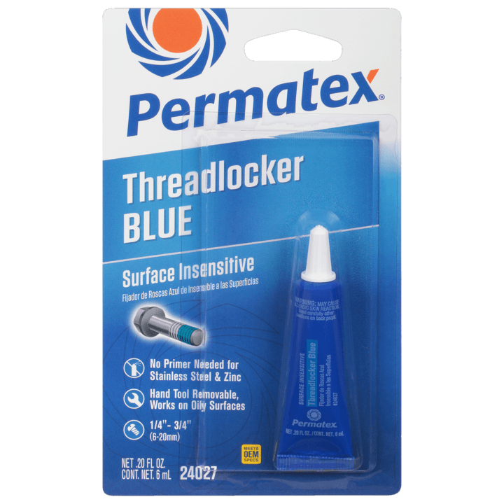 PERMATEX 24027 Surface Insensitive Threadlocker Blue, 6 ml - High quality product image showing PERMATEX 24027 Surface Insensitive Threadlocker Blue, 6 ml details and features PERMATEX 24027 Surface Insensitive Threadlocker Blue, 6 ml - High quality product image showing PERMATEX 24027 Surface Insensitive Threadlocker Blue, 6 ml details and features