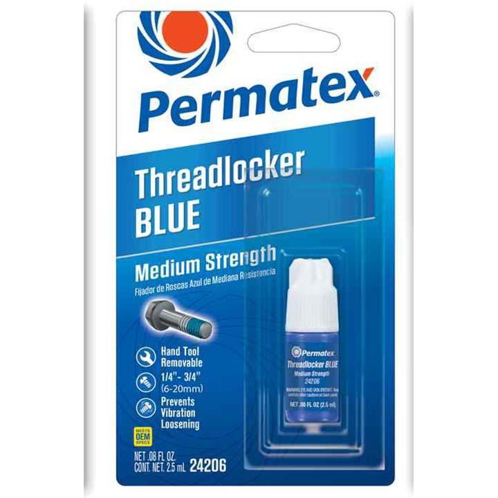 PERMATEX 24206 THREADLOCK 242 ADHESIVE, 2.5 Milliliter Bottle PERMATEX 24206 THREADLOCK 242 ADHESIVE, 2.5 Milliliter Bottle