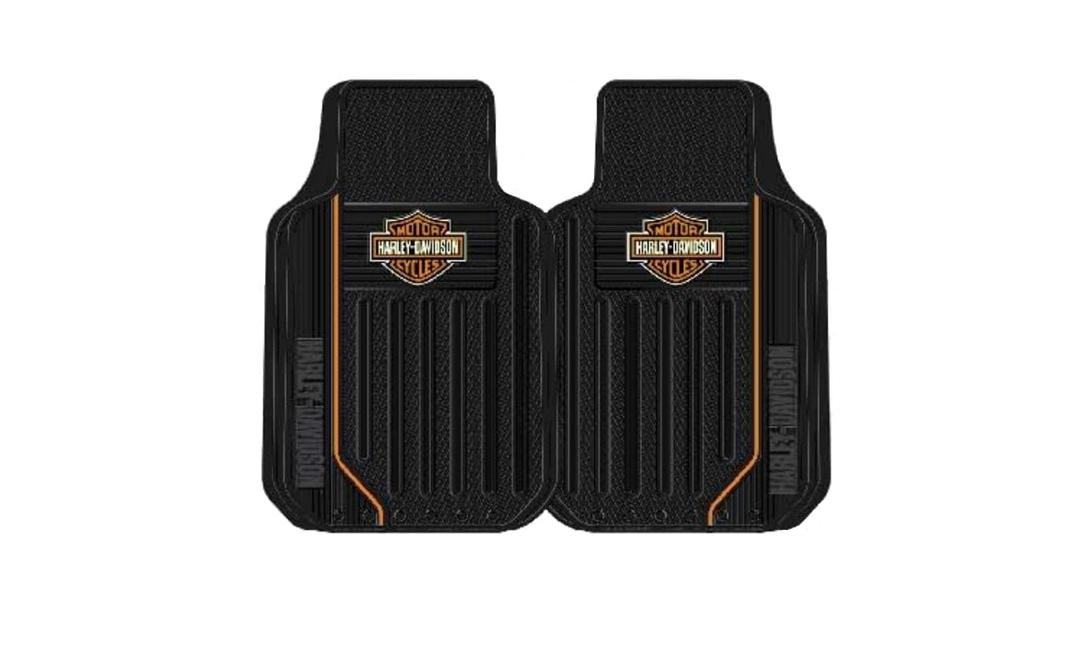 PLASTICOLOR 001653R01 Harley Elite Series B&S Orange Floor Mats, Floor Mats from The Twister Group PLASTICOLOR 001653R01 Harley Elite Series B&S Orange Floor Mats, Floor Mats - The Twister Group product