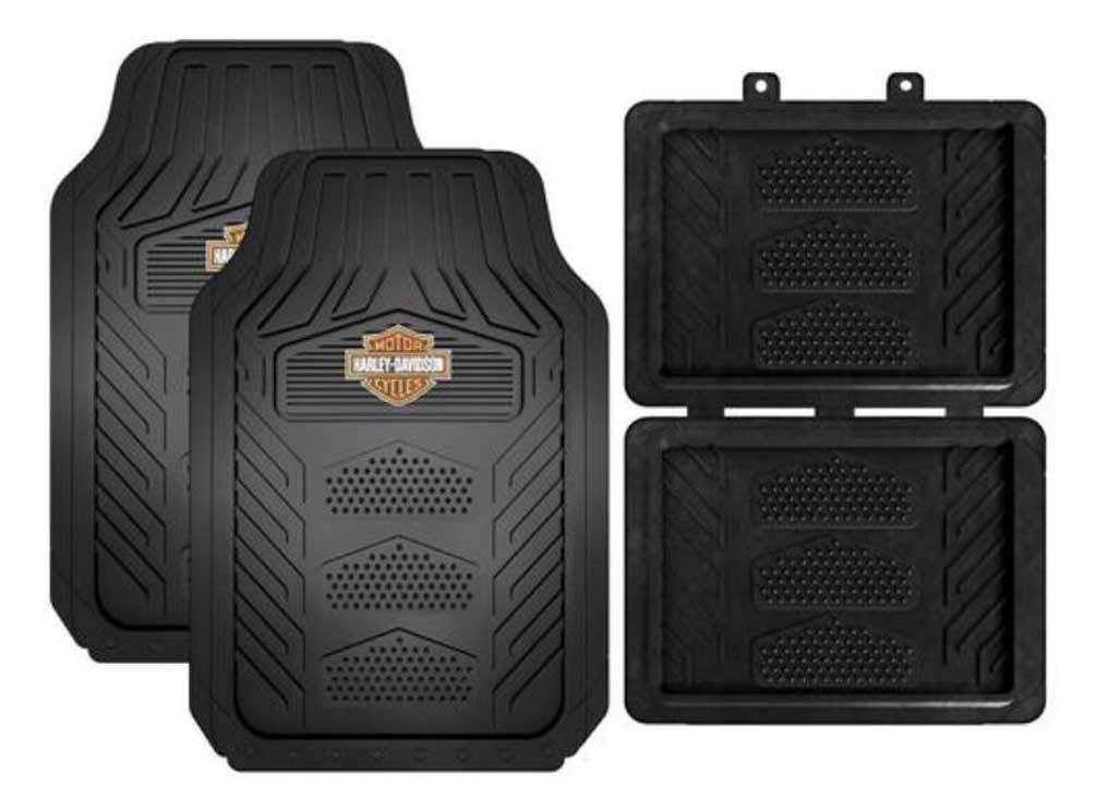 PLASTICOLOR 001671R01 Harley Weatherpro 4 Piece Floor Mats Set, Floor Mats from The Twister Group PLASTICOLOR 001671R01 Harley Weatherpro 4 Piece Floor Mats Set, Floor Mats - The Twister Group product