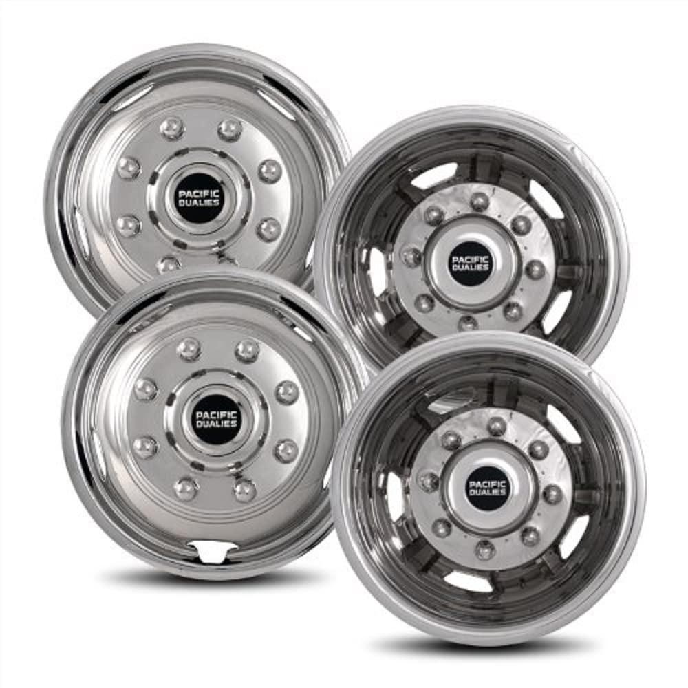 PACIFIC DUALIES 30-1708 17 INCH Polished Stainless Steel Wheel Simulator Kit with 8 Lug and 5 Vent Hole for Chevy 2011-2021 GMC 3500 Truck - High quality product image showing PACIFIC DUALIES 30-1708 17 INCH Polished Stainless Steel Wheel Simulator Kit with 8 Lug and 5 Vent Hole for Chevy 2011-2021 GMC 3500 Truck details and features PACIFIC DUALIES 30-1708 17 INCH Polished Stainless Steel Wheel Simulator Kit with 8 Lug and 5 Vent Hole for Chevy 2011-2021 GMC 3500 Truck - High quality product image showing PACIFIC DUALIES 30-1708 17 INCH Polished Stainless Steel Wheel Simulator Kit with 8 Lug and 5 Vent Hole for Chevy 2011-2021 GMC 3500 Truck details and features