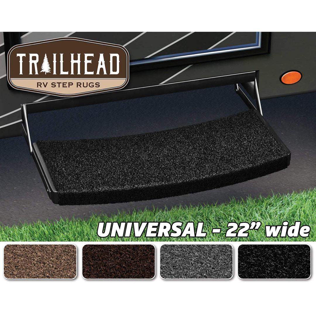 PREST-O-FIT 2-0223 Obsidian Black RV Step Rug from The Twister Group PREST-O-FIT 2-0223 Obsidian Black RV Step Rug - The Twister Group Tools product