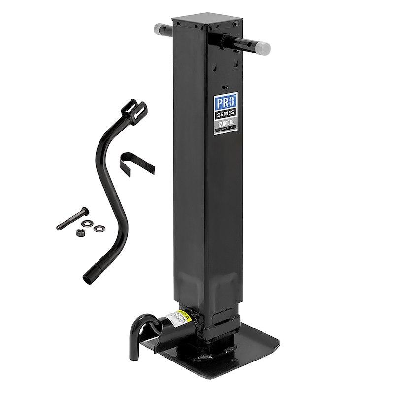 PRO SERIES 1400980376 Weld On Trailer Jack, 12,000 lbs. Capacity, Sidewind Crank, No Mount Square Jack Tube, 12-1/2 Inch Travel from The Twister Group PRO SERIES 1400980376 Weld On Trailer Jack, 12,000 lbs. Capacity, Sidewind Crank, No Mount Square Jack Tube, 12-1/2 Inch Travel - The Twister Group Tools product