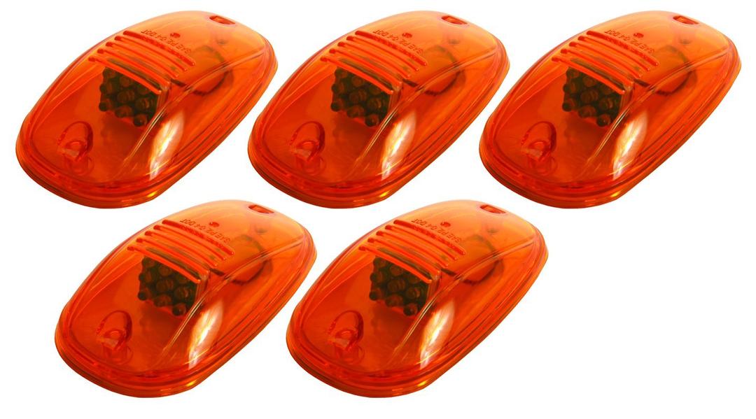 PACER PERFORMANCE 20-247 Hi-Five Amber Dodge Style Cab Roof LED Light Kit (Pack of 5) from The Twister Group PACER PERFORMANCE 20-247 Hi-Five Amber Dodge Style Cab Roof LED Light Kit (Pack of 5) - The Twister Group Tools product