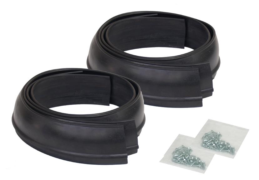 PACER PERFORMANCE 52-156 Flexy Flares Black 2-1/2 INCH x 58 INCH Standard Duty Rubber Fender Extension Kit - 4 Piece PACER PERFORMANCE 52-156 Flexy Flares Black 2-1/2 INCH x 58 INCH Standard Duty Rubber Fender Extension Kit - 4 Piece