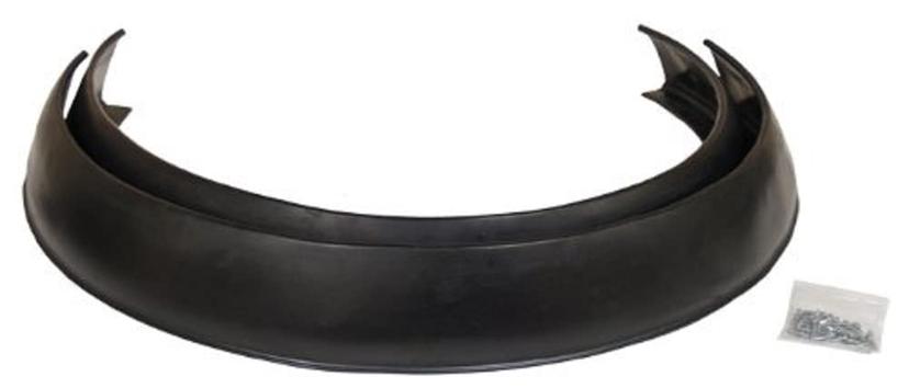 PACER PERFORMANCE 52-175 Flexy Flares Black 4-1/4 INCH x 58 INCH Xtra Wide No Lip Side Mount Rubber Fender Extension Kit - 2 Piece PACER PERFORMANCE 52-175 Flexy Flares Black 4-1/4 INCH x 58 INCH Xtra Wide No Lip Side Mount Rubber Fender Extension Kit - 2 Piece