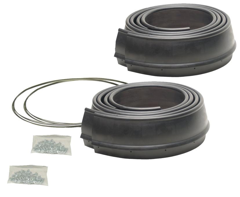 PACER PERFORMANCE 52-189 Flexy Flares Black 2-1/2 INCH x 58 INCH Heavy Duty Reinforced Rubber Fender Extension Kit - 4 Piece PACER PERFORMANCE 52-189 Flexy Flares Black 2-1/2 INCH x 58 INCH Heavy Duty Reinforced Rubber Fender Extension Kit - 4 Piece