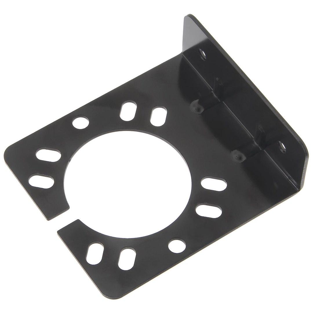 POLLAK 10-111UV MOUNTING BRACKET W/ WIRING SLOTS, Universal Mount; HD Slotted; 90 Degree Bent; Powder Coated; Black; Single from The Twister Group POLLAK 10-111UV MOUNTING BRACKET W/ WIRING SLOTS, Universal Mount; HD Slotted; 90 Degree Bent; Powder Coated; Black; Single - The Twister Group Tools product