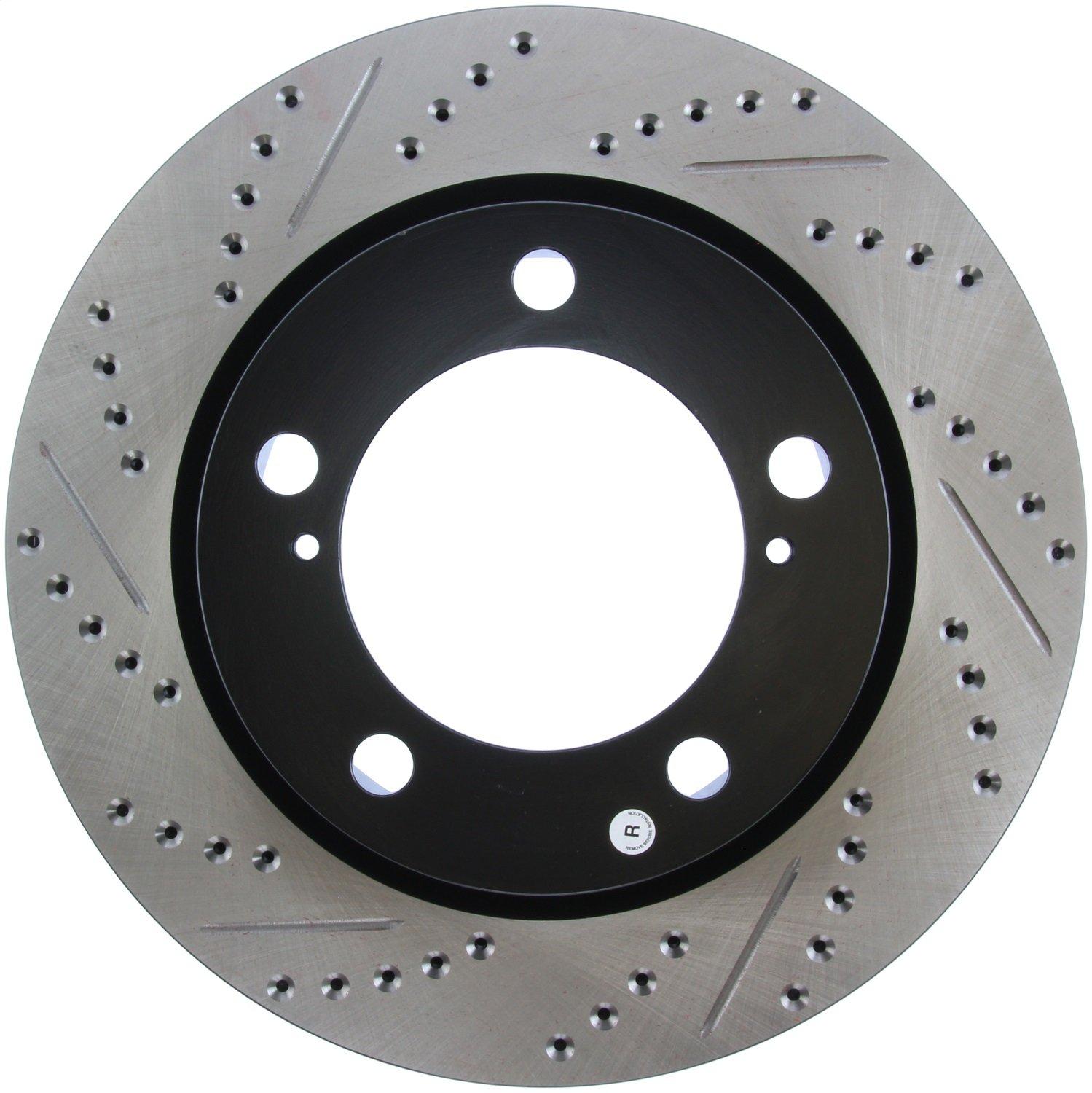 STOP TECH 127.44162R Sport Drilled/Slotted Brake Rotor (Front Right) - High quality product image showing STOP TECH 127.44162R Sport Drilled/Slotted Brake Rotor (Front Right) details and features STOP TECH 127.44162R Sport Drilled/Slotted Brake Rotor (Front Right) - High quality product image showing STOP TECH 127.44162R Sport Drilled/Slotted Brake Rotor (Front Right) details and features