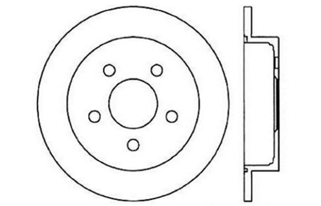 STOP TECH 127.62058R Rear Right Sport Drilled/Slotted Brake Rotor from The Twister Group STOP TECH 127.62058R Rear Right Sport Drilled/Slotted Brake Rotor - The Twister Group Tools product