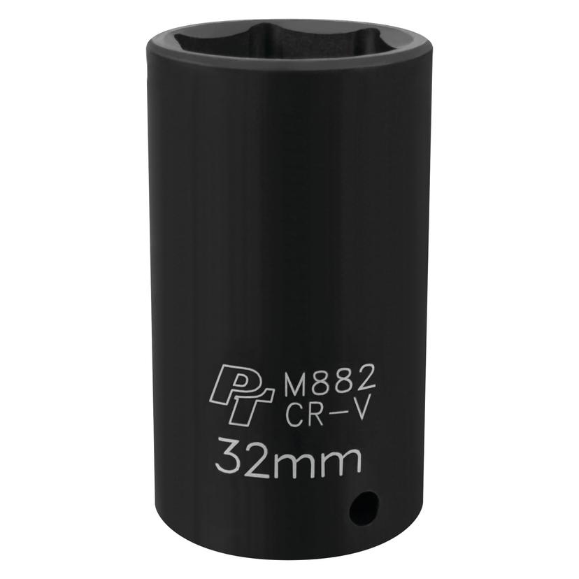 PERFORM TOOL M882 1/2-Inch Drive 6pt Impact Socket, 32mm PERFORM TOOL M882 1/2-Inch Drive 6pt Impact Socket, 32mm
