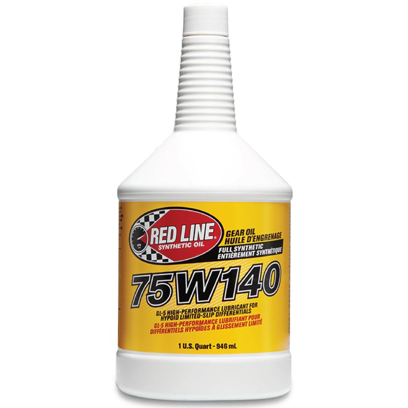 RED LINE 57914 75W140 GL-5 Synthetic Gear Oil for Hypoid Limited Slip Differentials - 1 Quart RED LINE 57914 75W140 GL-5 Synthetic Gear Oil for Hypoid Limited Slip Differentials - 1 Quart