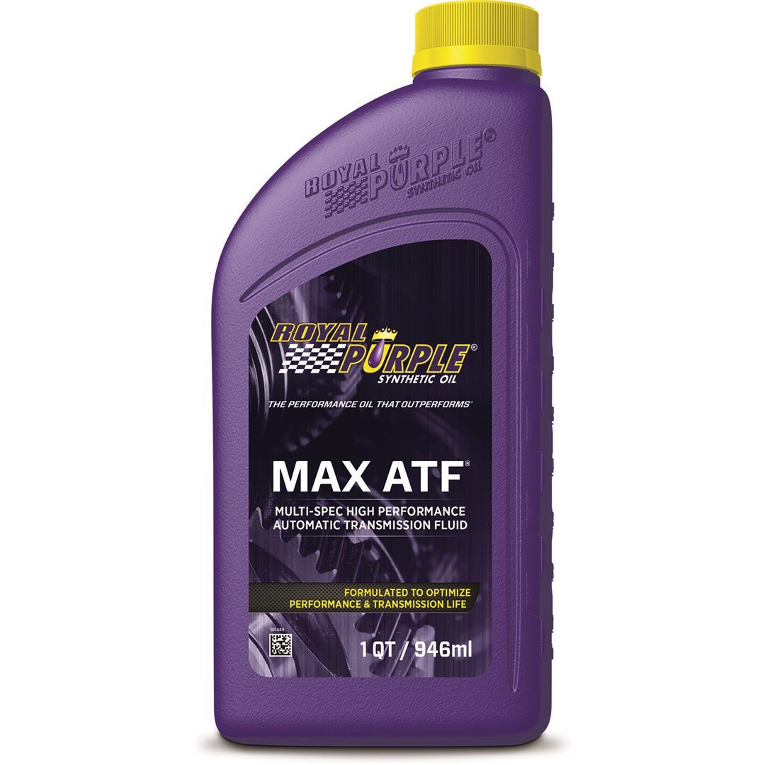 ROYAL PURPLE 01320 Auto Trans Fluid; Max ATF; Compatible With All Automatic Transmission (Except CVT and DCT) Fluid Types; Synthetic; Single; 1 Quart Bottle - High quality product image showing ROYAL PURPLE 01320 Auto Trans Fluid; Max ATF; Compatible With All Automatic Transmission (Except CVT and DCT) Fluid Types; Synthetic; Single; 1 Quart Bottle details and features ROYAL PURPLE 01320 Auto Trans Fluid; Max ATF; Compatible With All Automatic Transmission (Except CVT and DCT) Fluid Types; Synthetic; Single; 1 Quart Bottle - High quality product image showing ROYAL PURPLE 01320 Auto Trans Fluid; Max ATF; Compatible With All Automatic Transmission (Except CVT and DCT) Fluid Types; Synthetic; Single; 1 Quart Bottle details and features