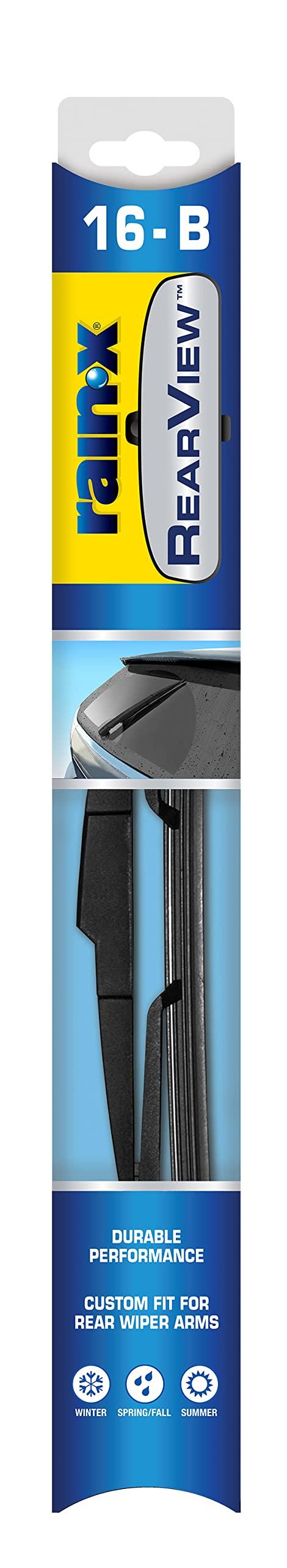 RAIN-X 850022 RearView Rear Wiper Blade, 16 Inch Composite Rear Wiper Blade, Fits Rock Lock 3 (Pack Of 1), Automotive Replacement Wiper Blades That Meet Or Exceed OEM Quality And Design Standards RAIN-X 850022 RearView Rear Wiper Blade, 16 Inch Composite Rear Wiper Blade, Fits Rock Lock 3 (Pack Of 1), Automotive Replacement Wiper Blades That Meet Or Exceed OEM Quality And Design Standards