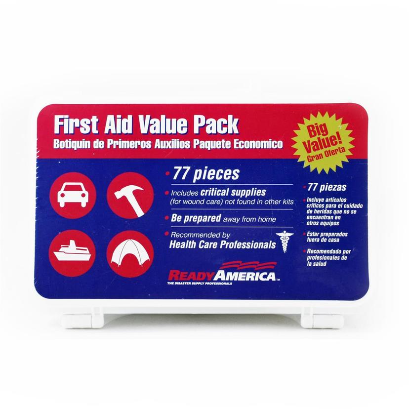 READY AMERICA 74012 First Aid Value Pack, 77-Piece READY AMERICA 74012 First Aid Value Pack, 77-Piece