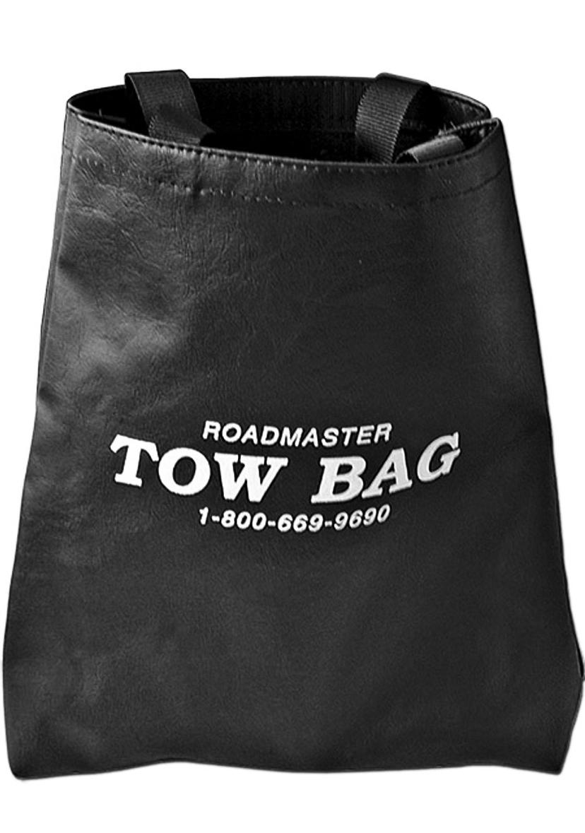 ROADMASTER 056 ROADMASTER TOW BAG, Tow Bar; Use To Keep Tow Bar Free Of Dirt/ Road Grime And Stores Safety cable/ Power Cord And Small Accessories; Black; Vinyl; Velcro Closure; 10 Inch Width x 14 Inch Height ROADMASTER 056 ROADMASTER TOW BAG, Tow Bar; Use To Keep Tow Bar Free Of Dirt/ Road Grime And Stores Safety cable/ Power Cord And Small Accessories; Black; Vinyl; Velcro Closure; 10 Inch Width x 14 Inch Height