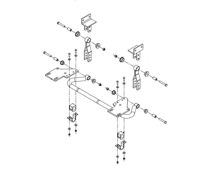 ROADMASTER 1139-212 Stabilizer Bar; 1-3/4 Inch Rear Bar Diameter; Cadmium Plated; Chromoly Steel; With Washers/ Poly Bushings/ Sleeve/ Grommet/ Saddle Brackets/ Aqua Lube Grease from The Twister Group ROADMASTER 1139-212 Stabilizer Bar; 1-3/4 Inch Rear Bar Diameter; Cadmium Plated; Chromoly Steel; With Washers/ Poly Bushings/ Sleeve/ Grommet/ Saddle Brackets/ Aqua Lube Grease - The Twister Group Tools product