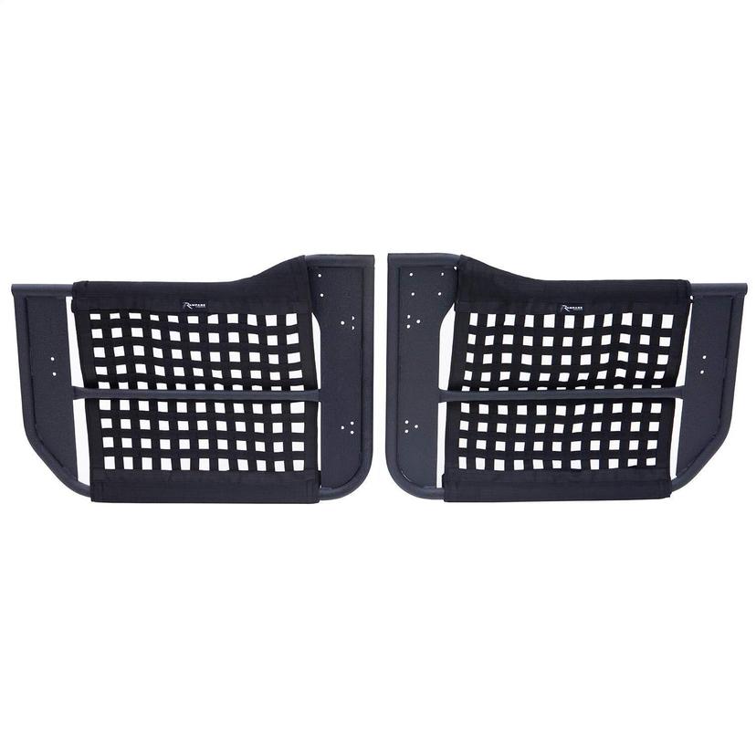 RAMPAGE 7695 Trail Doors for Jeep Wrangler JK | Pair, Removable Mesh Net, Steel, Black Fits 2007-2018 Jeep Wrangler JK 2-Door RAMPAGE 7695 Trail Doors for Jeep Wrangler JK | Pair, Removable Mesh Net, Steel, Black Fits 2007-2018 Jeep Wrangler JK 2-Door