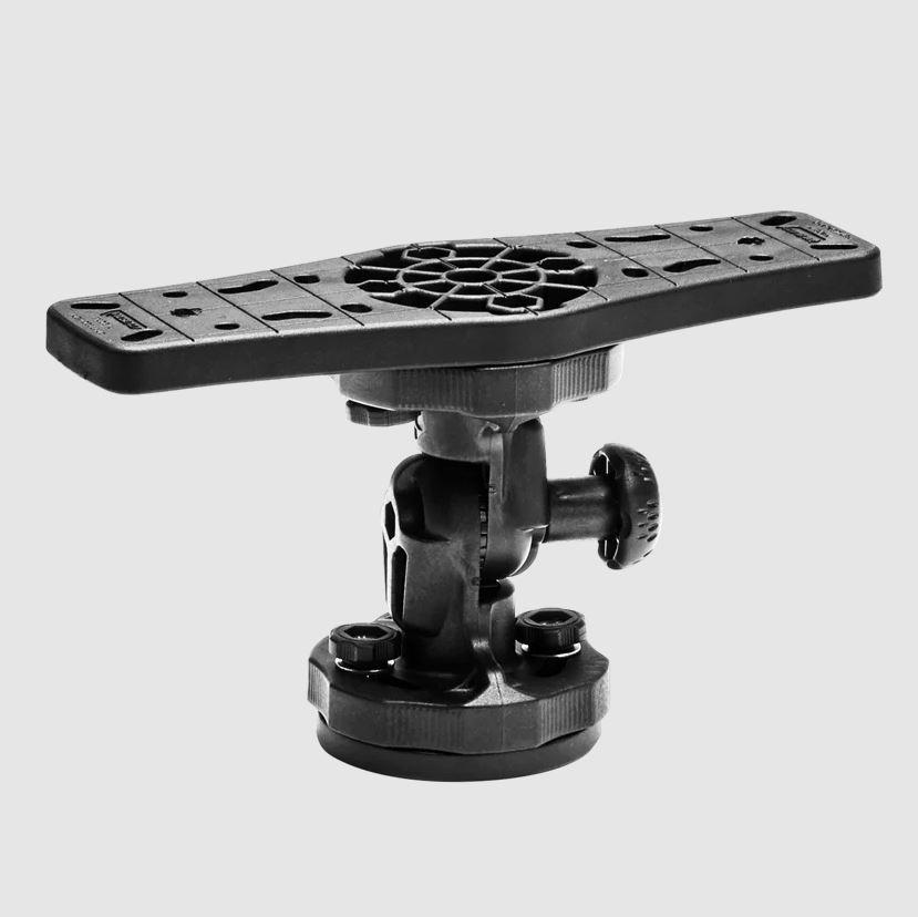 RAILBLAZA 11-4174-11 HEXX FISH FINDER MOUNT, Compatible With 12 Inch Screen Fish Finder; 6.6 Pound Hodling Capacity; 90 Degree Base Rotation/ 90 Degree Platform Rotation/ 180 Degree Tilt Range; Black; UV-Stabilised Fibreglass Reinforced Plastic from The Twister Group RAILBLAZA 11-4174-11 HEXX FISH FINDER MOUNT, Compatible With 12 Inch Screen Fish Finder; 6.6 Pound Hodling Capacity; 90 Degree Base Rotation/ 90 Degree Platform Rotation/ 180 Degree Tilt Range; Black; UV-Stabilised Fibreglass Reinforced Plastic - The Twister Group Tools product