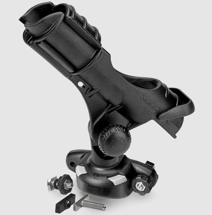 RAILBLAZA 08-0105-11 ROD HOLDER II W/TRACLOADER SIDEPORT, Track Mount; Holds Single Rod; Compatible With Aluminum Track Boat Gunnels; Black; UV Stabilized Fiberglass Reinforced Plastic; With TracLoader SidePort RAILBLAZA 08-0105-11 ROD HOLDER II W/TRACLOADER SIDEPORT, Track Mount; Holds Single Rod; Compatible With Aluminum Track Boat Gunnels; Black; UV Stabilized Fiberglass Reinforced Plastic; With TracLoader SidePort