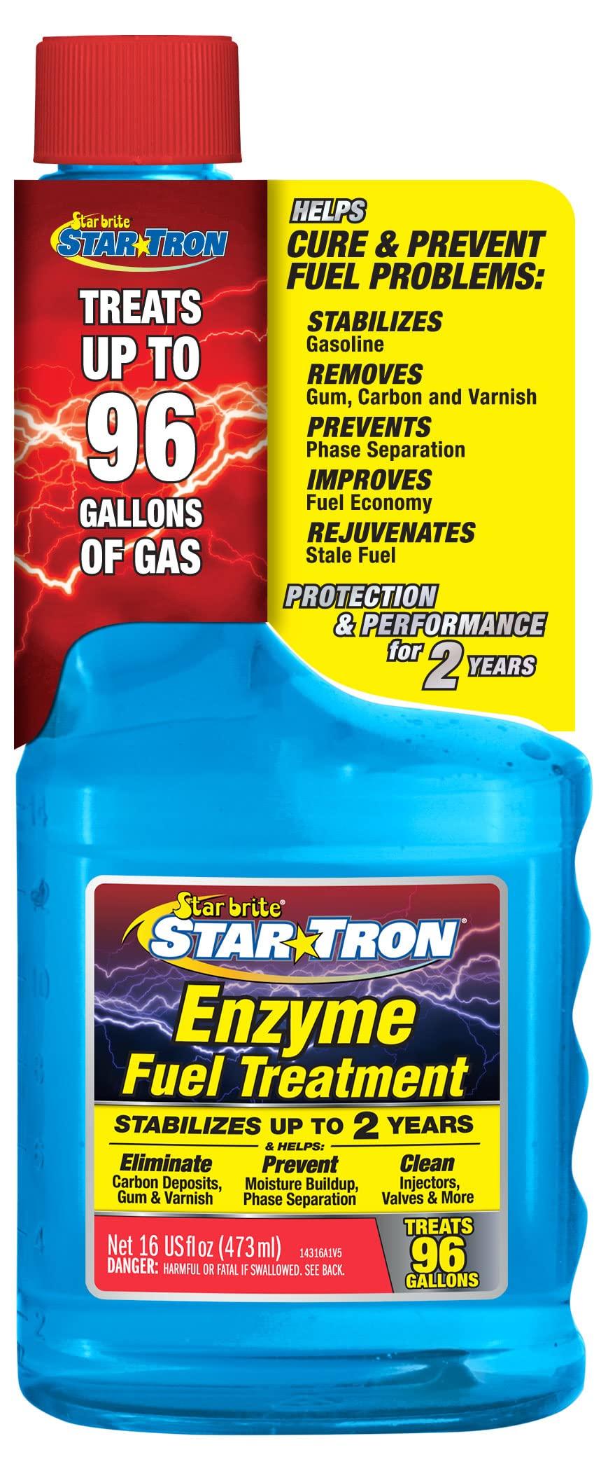STAR BRITE 14316 Star Tron Enzyme Fuel Treatment, Small Engine Formula, 16 Fl Oz Treats up to 96 Gals Gas Additive Rejuvenates & Stabilizes Old Gasoline, Cures & Prevents Ethanol Problems - High quality product image showing STAR BRITE 14316 Star Tron Enzyme Fuel Treatment, Small Engine Formula, 16 Fl Oz Treats up to 96 Gals Gas Additive Rejuvenates & Stabilizes Old Gasoline, Cures & Prevents Ethanol Problems details and features STAR BRITE 14316 Star Tron Enzyme Fuel Treatment, Small Engine Formula, 16 Fl Oz Treats up to 96 Gals Gas Additive Rejuvenates & Stabilizes Old Gasoline, Cures & Prevents Ethanol Problems - High quality product image showing STAR BRITE 14316 Star Tron Enzyme Fuel Treatment, Small Engine Formula, 16 Fl Oz Treats up to 96 Gals Gas Additive Rejuvenates & Stabilizes Old Gasoline, Cures & Prevents Ethanol Problems details and features