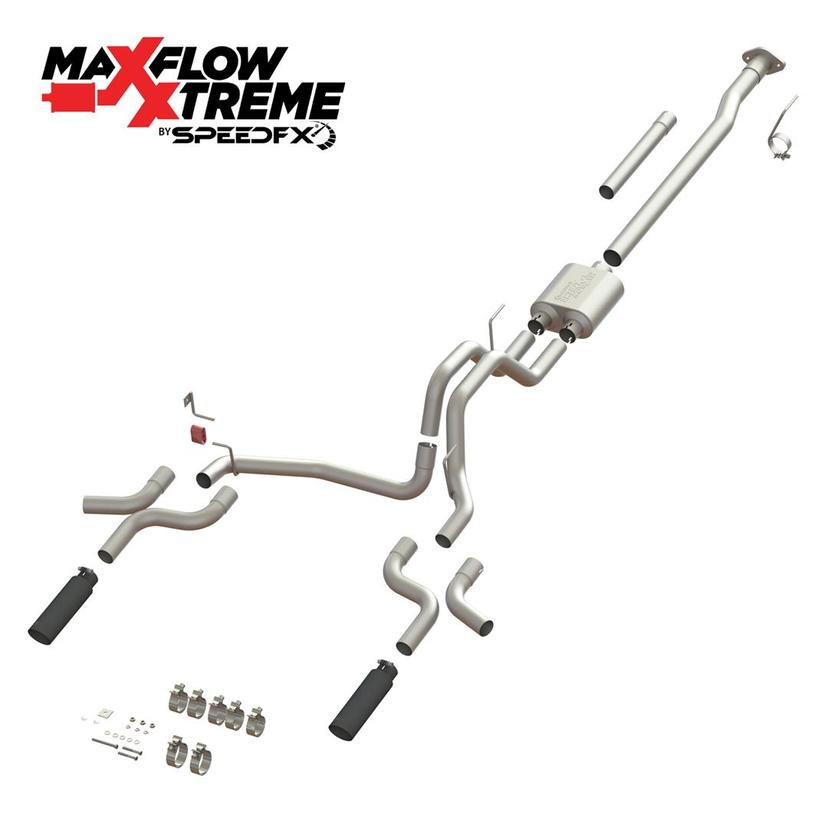 SPEEDFX 50301 MaxFlow Xtreme Cat Back Performance Exhaust System F150 SPEEDFX 50301 MaxFlow Xtreme Cat Back Performance Exhaust System F150