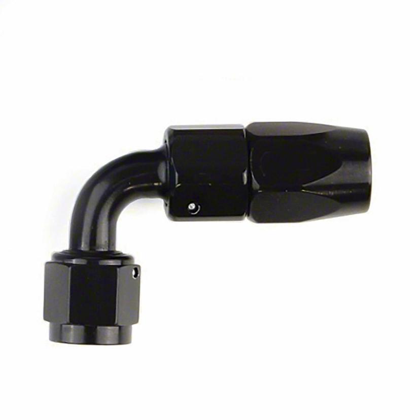 SPEEDFX 510690BK -6AN X 90 BLK HOSE END, Full Swivel; -6AN; 90 Degree; Anodized; Black; Aluminum; Single SPEEDFX 510690BK -6AN X 90 BLK HOSE END, Full Swivel; -6AN; 90 Degree; Anodized; Black; Aluminum; Single