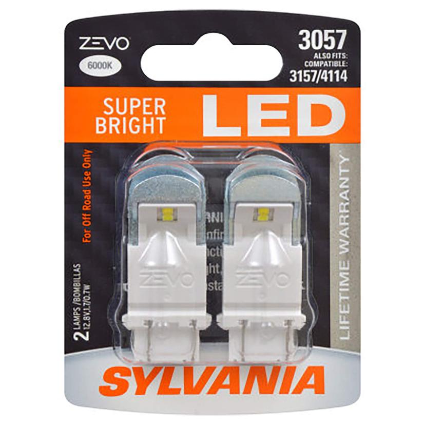 SYLVANIA 3057LED.BP2 3057 ZEVO LED White Bulb - Bright LED Bulb, Ideal for Daytime Running Lights (DRL) and Back-Up/Reverse Lights (Contains 2 Bulbs) SYLVANIA 3057LED.BP2 3057 ZEVO LED White Bulb - Bright LED Bulb, Ideal for Daytime Running Lights (DRL) and Back-Up/Reverse Lights (Contains 2 Bulbs)