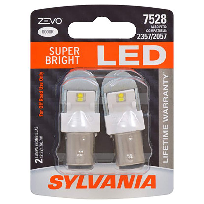 SYLVANIA 7528LED.BP2 7528 ZEVO LED White Bulb - Bright LED Bulb, Ideal for Daytime Running Lights (DRL) and Back-Up/Reverse Lights (Contains 2 Bulbs) SYLVANIA 7528LED.BP2 7528 ZEVO LED White Bulb - Bright LED Bulb, Ideal for Daytime Running Lights (DRL) and Back-Up/Reverse Lights (Contains 2 Bulbs)