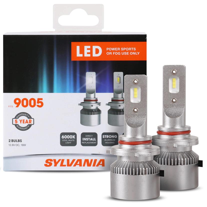 SYLVANIA 9005SL.BX2 9005 LED Powersport Headlight Bulbs for Off-Road Use or Fog Lights - 2 Pack SYLVANIA 9005SL.BX2 9005 LED Powersport Headlight Bulbs for Off-Road Use or Fog Lights - 2 Pack