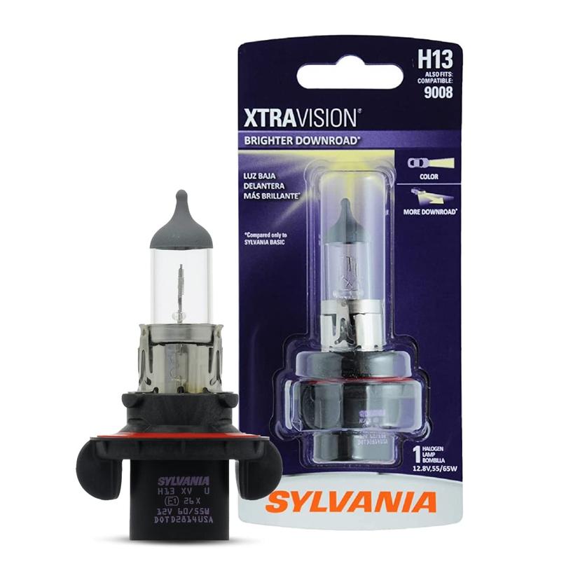 SYLVANIA H13XV.BP H13 XtraVision- High Performance Halogen Headlight Bulb, High Beam, Low Beam and Fog Replacement Bulb (Contains 1 Bulb) SYLVANIA H13XV.BP H13 XtraVision- High Performance Halogen Headlight Bulb, High Beam, Low Beam and Fog Replacement Bulb (Contains 1 Bulb)