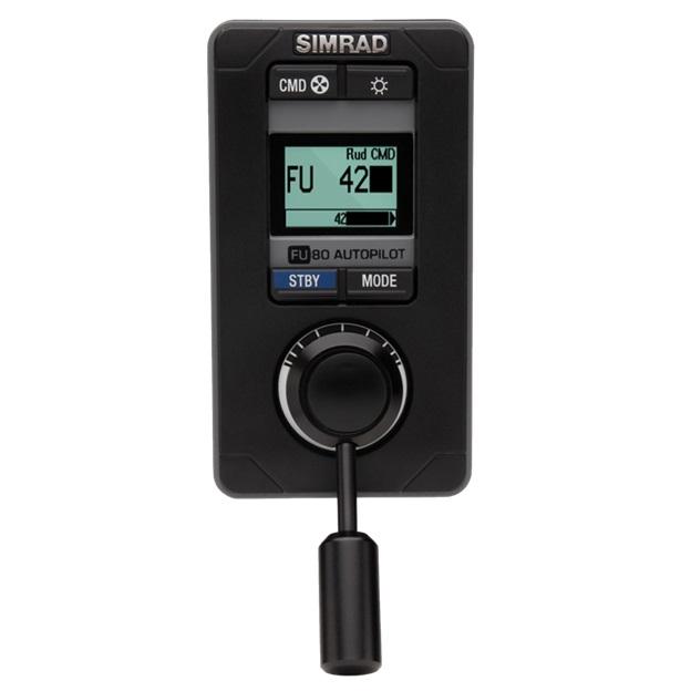 SIMRAD 000-10183-001 FU80 FOLLOW-UP STEERING LEVER, Black; Integrated 1.7 Inch Display Enables Remote Autopilot Control; With N2K-T-RD Network T-Connector SIMRAD 000-10183-001 FU80 FOLLOW-UP STEERING LEVER, Black; Integrated 1.7 Inch Display Enables Remote Autopilot Control; With N2K-T-RD Network T-Connector