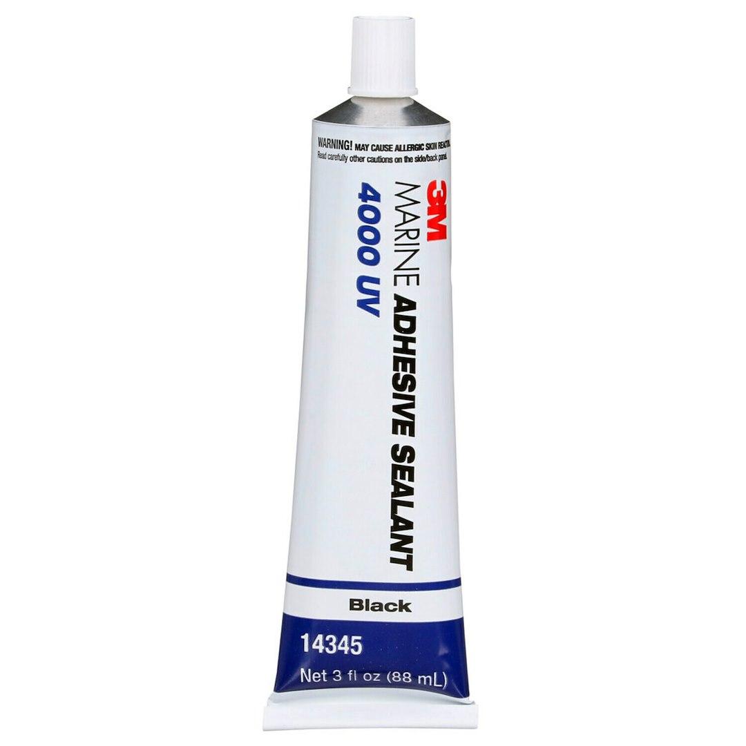 3M 14345 3M MARINE ADHESIVE SEALANT 4000 UV, Used To Bond Aluminum/ Wood/ Gelcoat And Fiberglass; For Marine Applications; 3 Ounce Tube; Operating Temperature Range -40 Degree Fahrenheit To +190 Degree Fahrenheit; Black; UV Resistant - High quality product image showing 3M 14345 3M MARINE ADHESIVE SEALANT 4000 UV, Used To Bond Aluminum/ Wood/ Gelcoat And Fiberglass; For Marine Applications; 3 Ounce Tube; Operating Temperature Range -40 Degree Fahrenheit To +190 Degree Fahrenheit; Black; UV Resistant details and features 3M 14345 3M MARINE ADHESIVE SEALANT 4000 UV, Used To Bond Aluminum/ Wood/ Gelcoat And Fiberglass; For Marine Applications; 3 Ounce Tube; Operating Temperature Range -40 Degree Fahrenheit To +190 Degree Fahrenheit; Black; UV Resistant - High quality product image showing 3M 14345 3M MARINE ADHESIVE SEALANT 4000 UV, Used To Bond Aluminum/ Wood/ Gelcoat And Fiberglass; For Marine Applications; 3 Ounce Tube; Operating Temperature Range -40 Degree Fahrenheit To +190 Degree Fahrenheit; Black; UV Resistant details and features