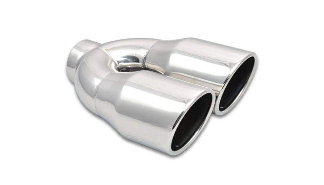 VIBRANT 1326 Power Exhaust Tip, Weld-On, 2.50 in. Inlet I.D, Dual 3.50 in. Outlet O.D, Double Wall, Angle Cut, Rolled Edge, 10.00 in. long, 304 Stainless Steel, Mirror Polished, each from The Twister Group VIBRANT 1326 Power Exhaust Tip, Weld-On, 2.50 in. Inlet I.D, Dual 3.50 in. Outlet O.D, Double Wall, Angle Cut, Rolled Edge, 10.00 in. long, 304 Stainless Steel, Mirror Polished, each - The Twister Group Tools product