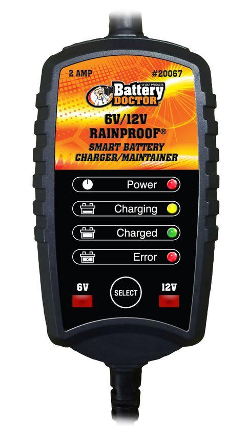 WIRTHCO 20067 Black CEC Certified Rainproof Battery Charger and Maintainer (6V to 12V, 2 Amp) WIRTHCO 20067 Black CEC Certified Rainproof Battery Charger and Maintainer (6V to 12V, 2 Amp)