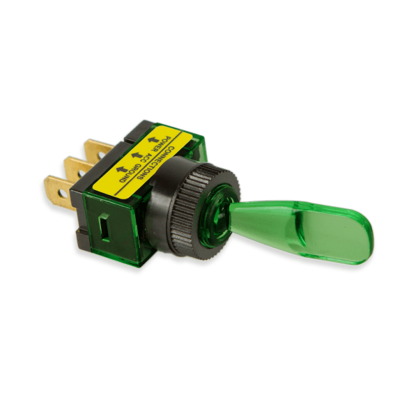 WIRTHCO 20501 On/Off Green Illuminated Toggle Switch-20 Amp WIRTHCO 20501 On/Off Green Illuminated Toggle Switch-20 Amp