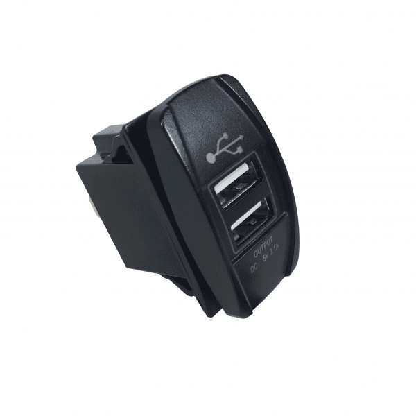 WIRTHCO 20603 Dual Rectangle USB Charge Port - 1 & 2.1 Amp W/Cover WIRTHCO 20603 Dual Rectangle USB Charge Port - 1 & 2.1 Amp W/Cover