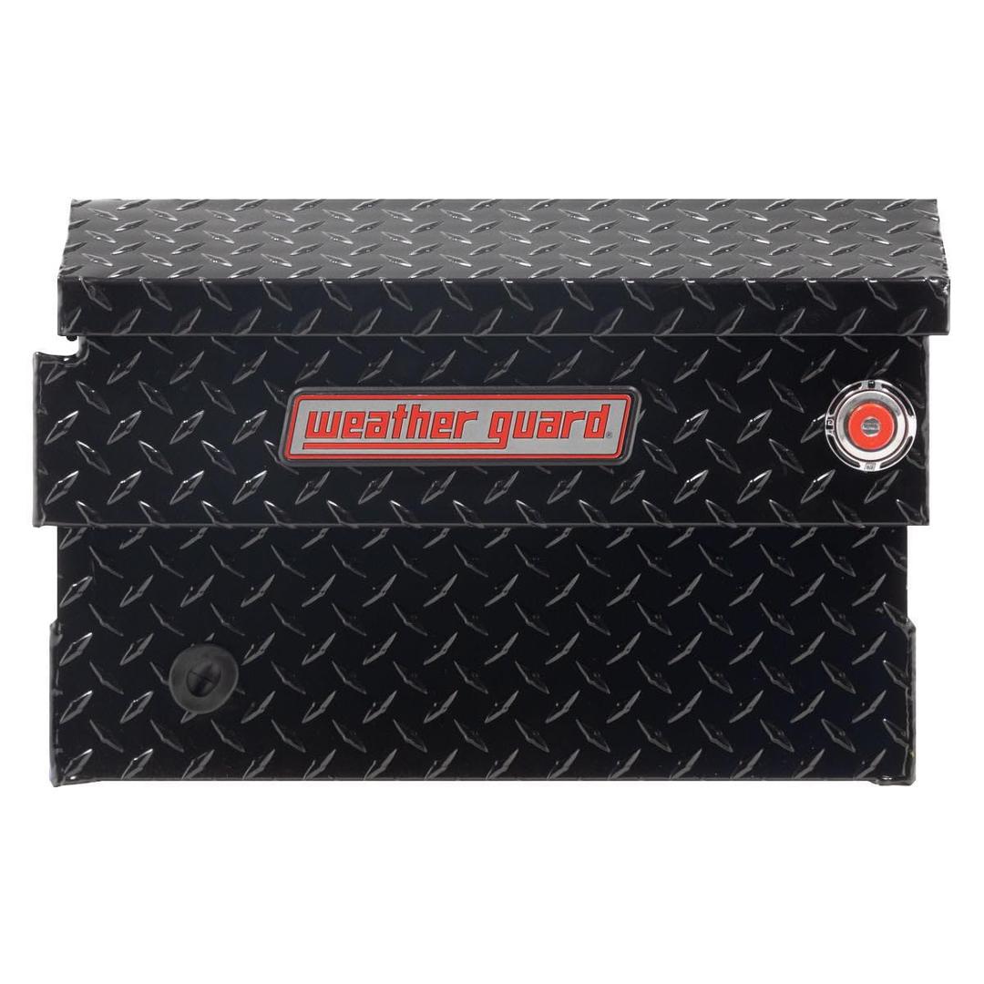 WEATHER GUARD 154-5-03 Model Saddle Box, Aluminum, Compact, Gloss Black, 6.0 cu ft from The Twister Group WEATHER GUARD 154-5-03 Model Saddle Box, Aluminum, Compact, Gloss Black, 6.0 cu ft - The Twister Group Tools product