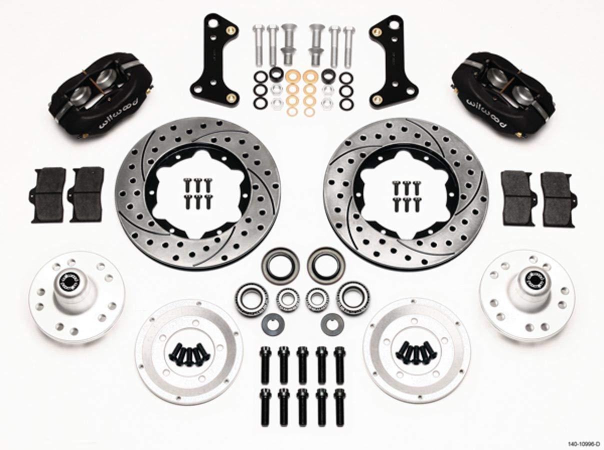 WILWOOD 140-10996-D Brake System, Dynalite, Front, 4 Piston Caliper, 11.000 in Drilled/Slotted Iron Rotor, Offset, Aluminum, Black, GM A-Body/F-Body/X-Body 1964-74, Kit - High quality product image showing WILWOOD 140-10996-D Brake System, Dynalite, Front, 4 Piston Caliper, 11.000 in Drilled/Slotted Iron Rotor, Offset, Aluminum, Black, GM A-Body/F-Body/X-Body 1964-74, Kit details and features WILWOOD 140-10996-D Brake System, Dynalite, Front, 4 Piston Caliper, 11.000 in Drilled/Slotted Iron Rotor, Offset, Aluminum, Black, GM A-Body/F-Body/X-Body 1964-74, Kit - High quality product image showing WILWOOD 140-10996-D Brake System, Dynalite, Front, 4 Piston Caliper, 11.000 in Drilled/Slotted Iron Rotor, Offset, Aluminum, Black, GM A-Body/F-Body/X-Body 1964-74, Kit details and features